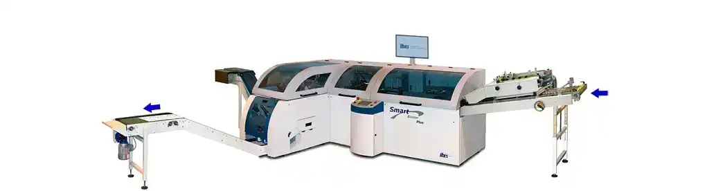 Smart-binder Printed sheet entry and ECL booklet delivery