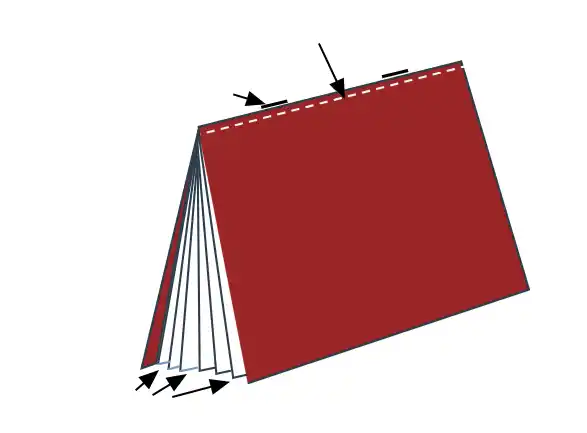 Answer sheet showing sheet perforation