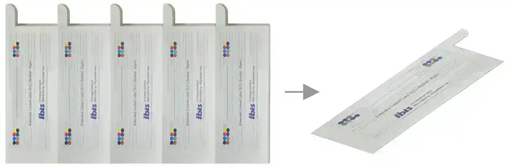 Pharma ECL booklets with laser-cut extended tabs