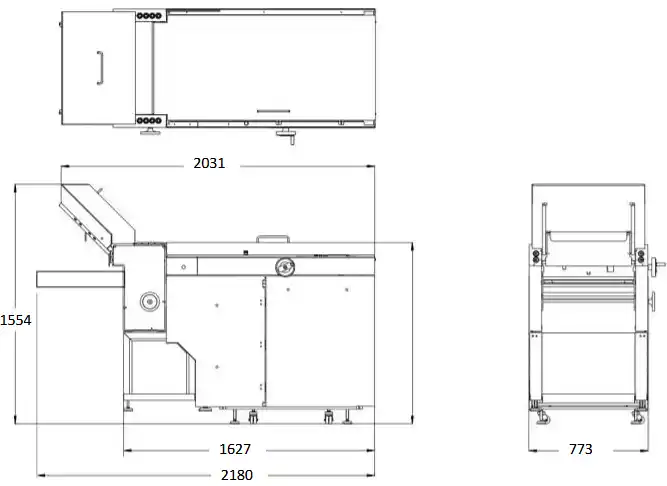 Smart-binder RF-100 rotator/folder floor plan