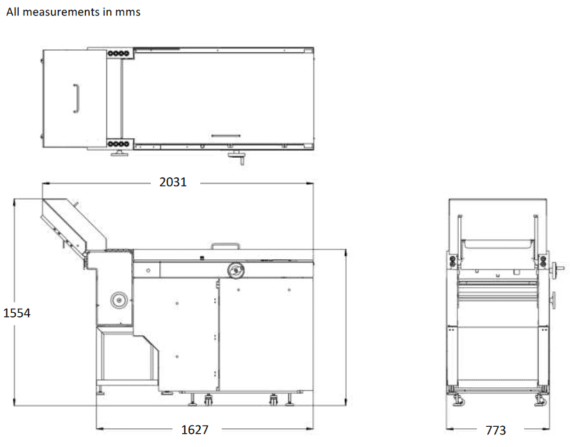 Smart-binder RF-100 rotator/folder floor plan