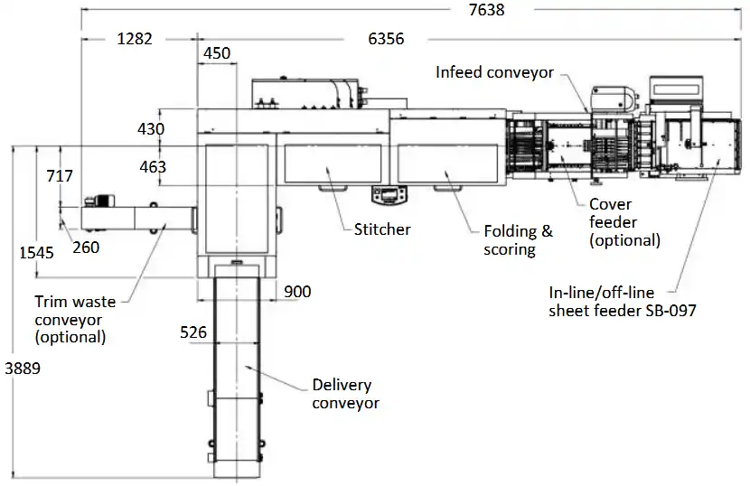 Smart-binder SB=2XW/SB-3XW with SB-097 floor plan
