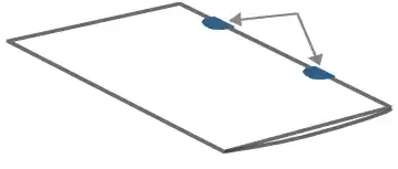 Booklet with tabs added by the BTM-730 tabbing module