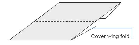 Cover wing fold